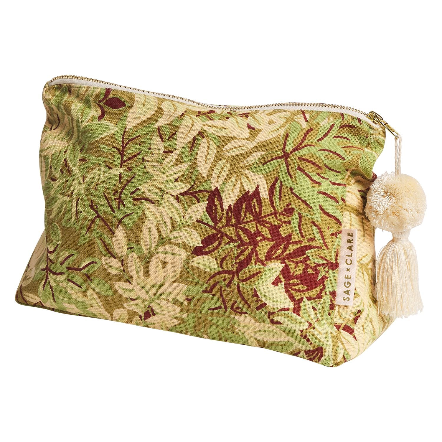 Sage x Clare Alka Cosmetic Bag-Reed