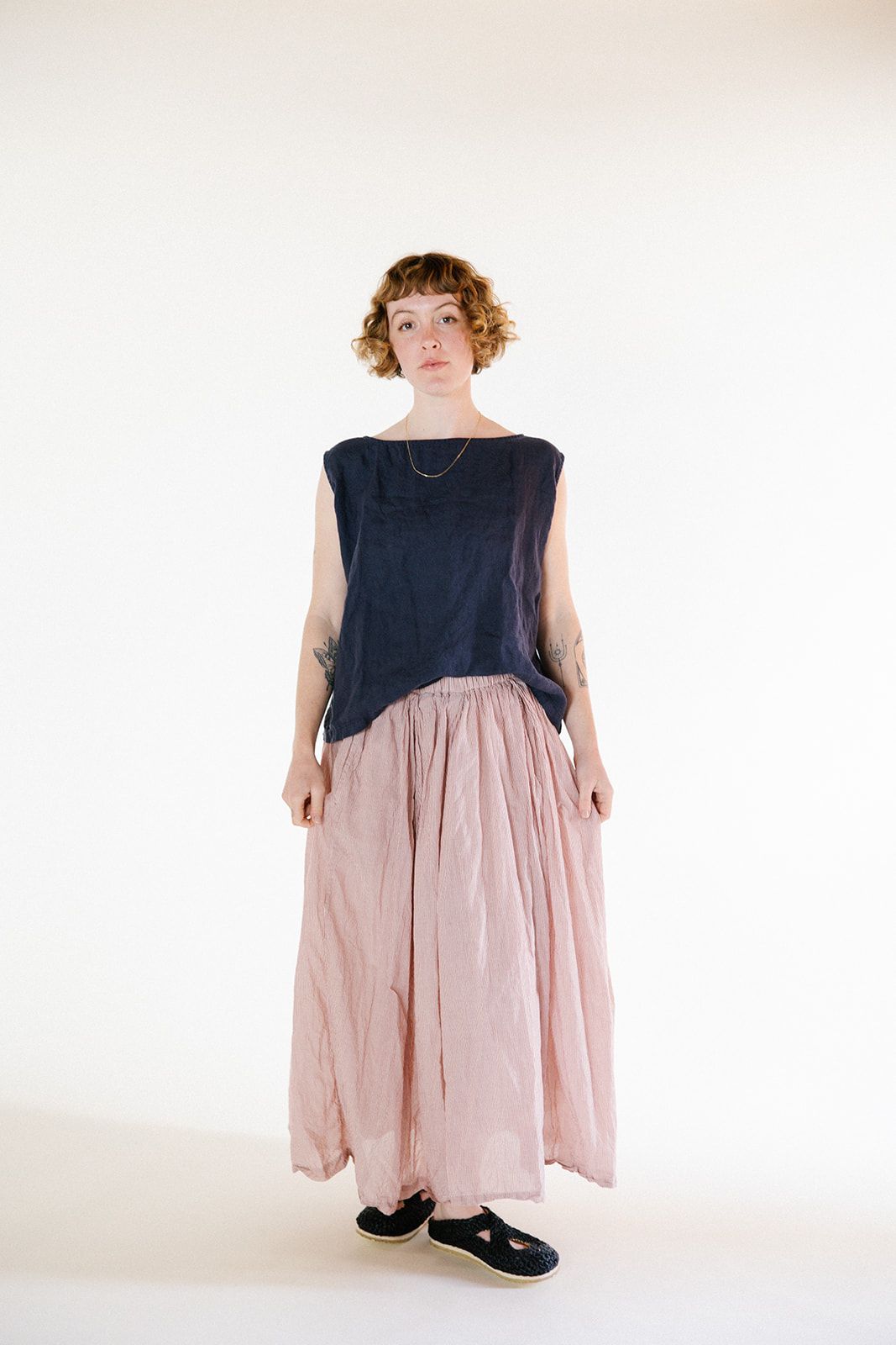 Anna Top- Light Linen