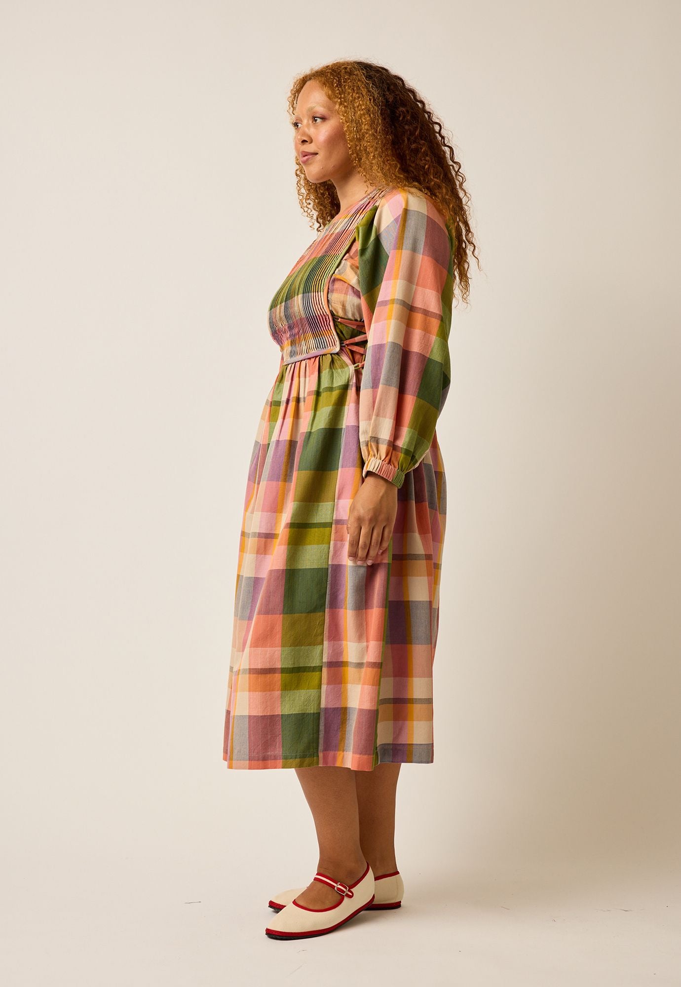 Athena Dress- Spice Check