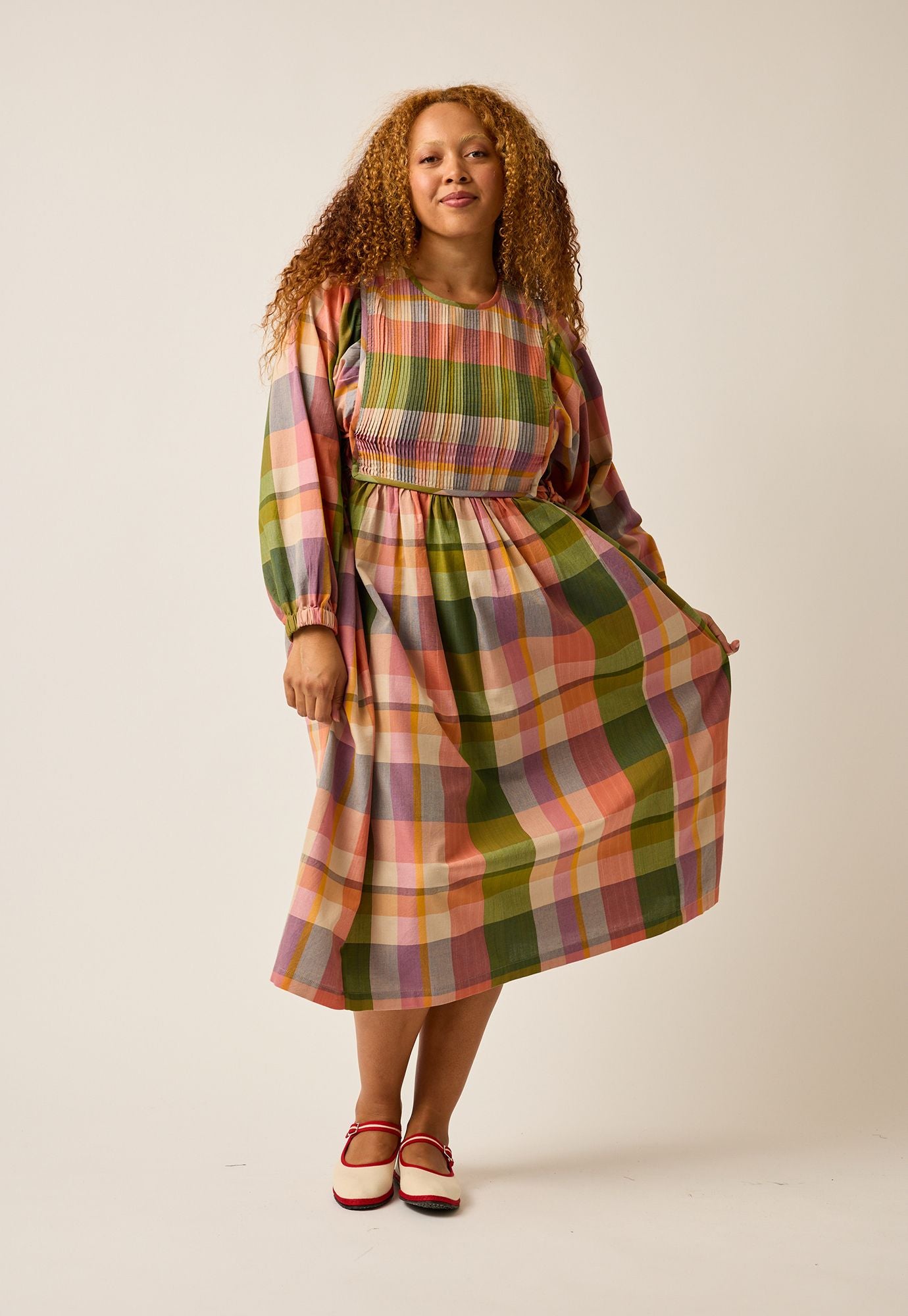 Athena Dress- Spice Check