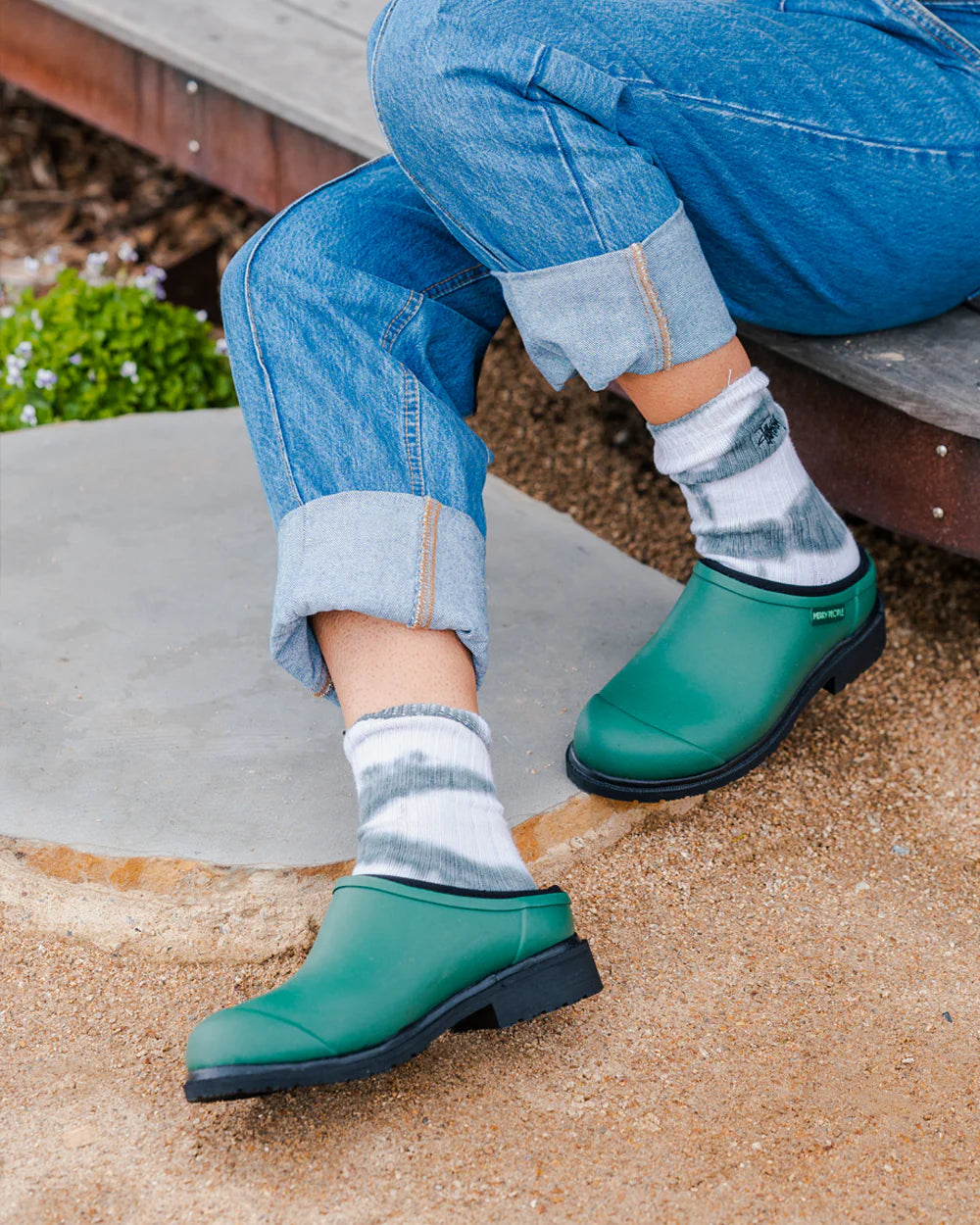 Merry People Billie Clog Alpine Green