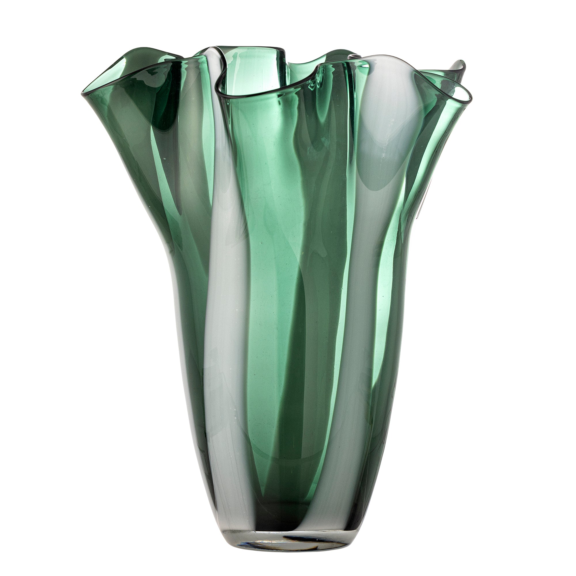 Bloomingville Lettice Glass Vase Green