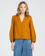 Boom Shankar Amore Shirt in Mustard