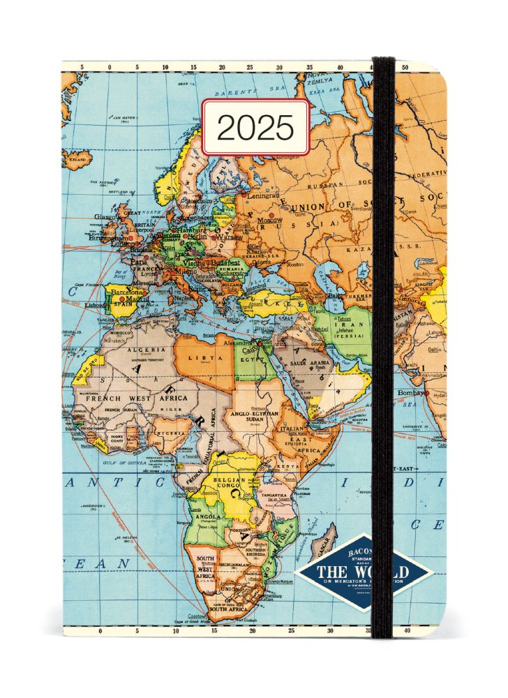 Cavallini & Co 2025 Weekly Planner-Vintage Maps