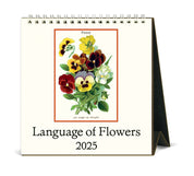 Cavallini & Co 2025 Desk Calendar-Language of Flowers