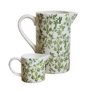 Florentine Small Handpainted Jug- Verde