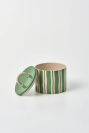 Cabana Stripe Butcher Box- Green