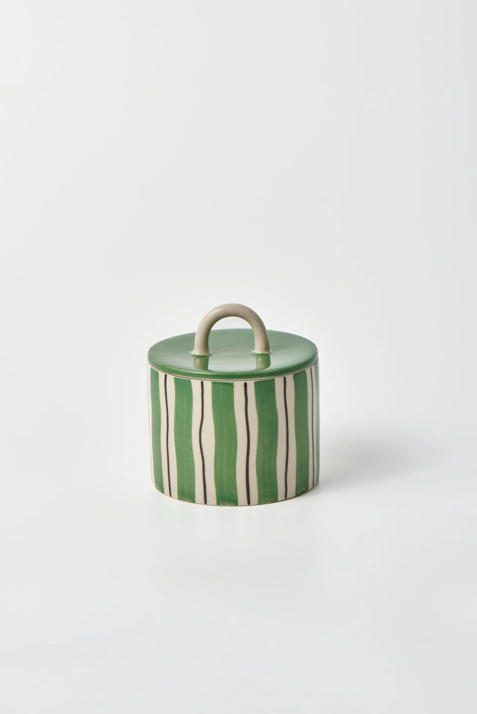 Cabana Stripe Butcher Box- Green