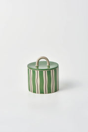 Cabana Stripe Butcher Box- Green