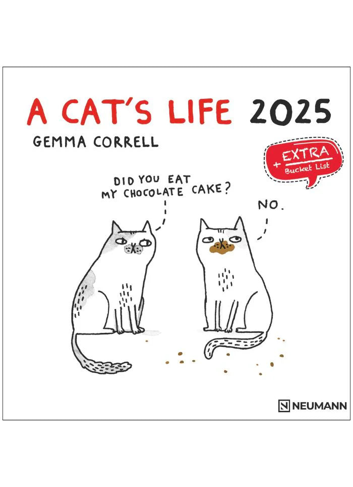 A Cat's Life Wall Calendar 2025