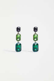 Jule Long Drop Earring- Teal