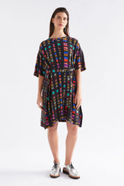 Kira Short Dress- Tesselate Print