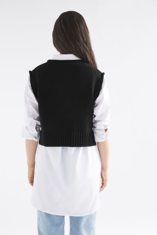 Lunel Knit Vest- Black