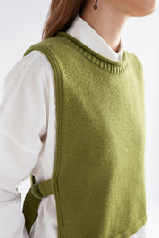 Miraa Cotton Vest- Artichoke