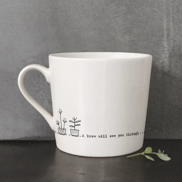 East of India Porcelain Mug-A Brew