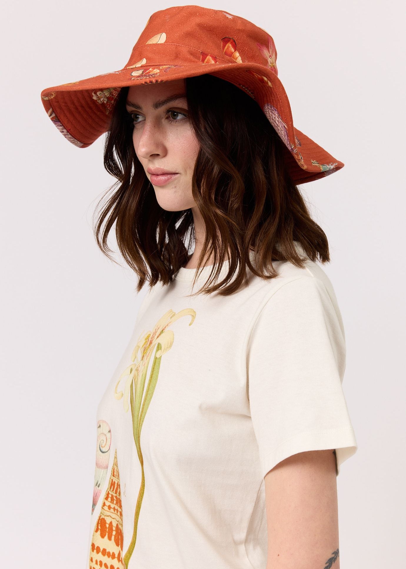 Nancybird Ete Hat- Rust Shell