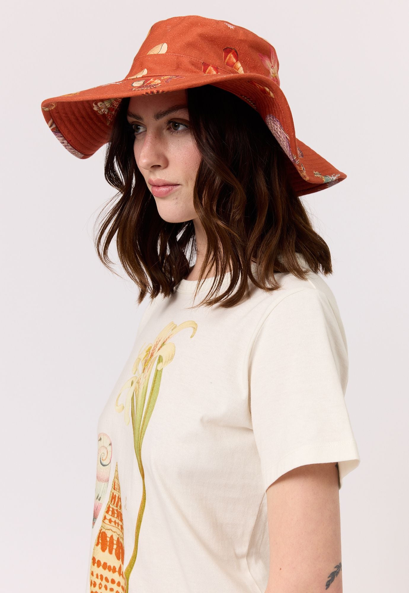 Nancybird Ete Hat- Rust Shell