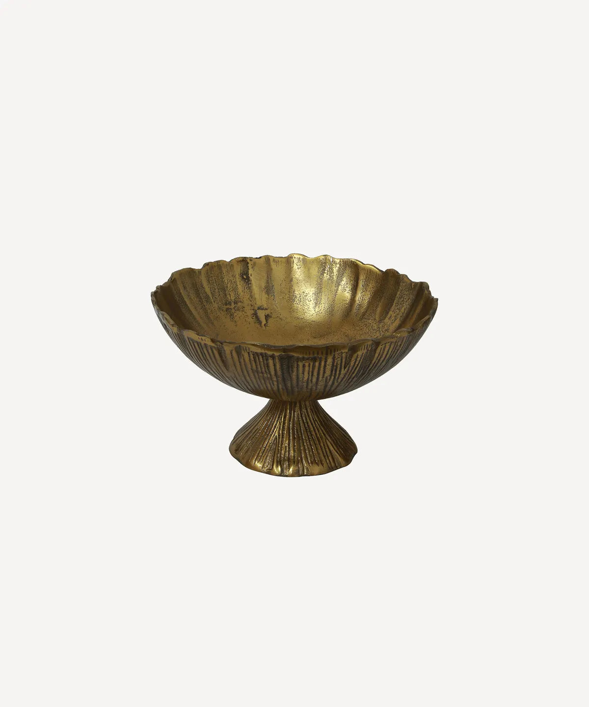 Antique Gold Petal Bowl