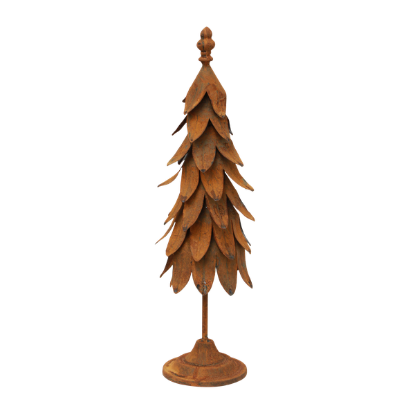 French Country Tin Tree Rust-Large