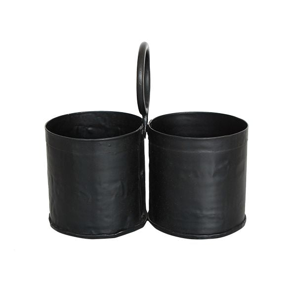 French Country Utensil Holder-Black