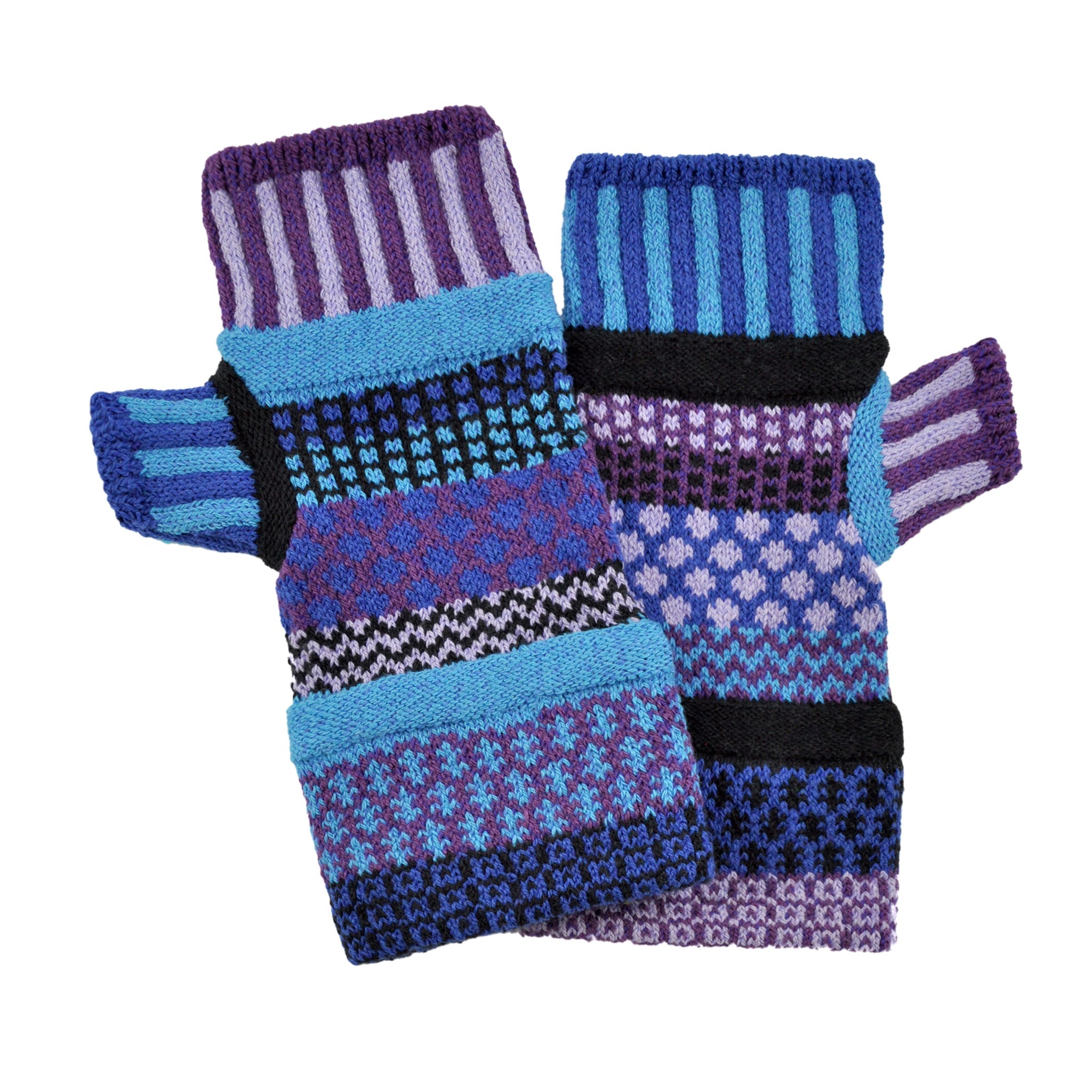 Solmate Socks- Fingerless Mittens in Raspberry