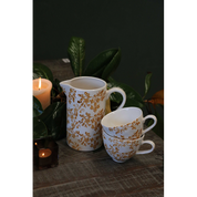 Florentine Hand painted Cups- Noir