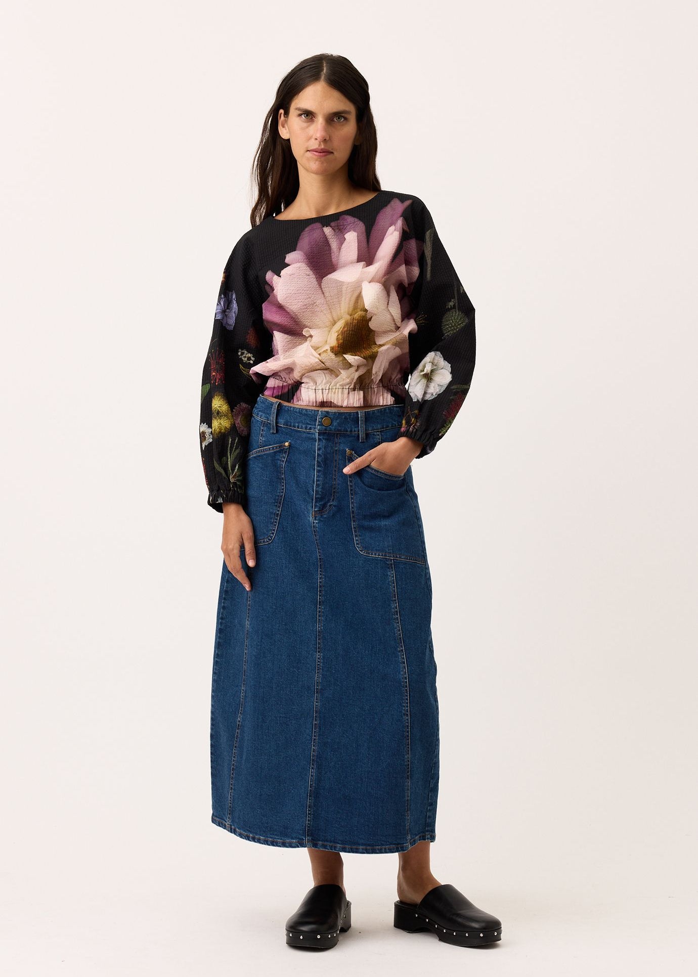 Nancybird Franny Denim Skirt