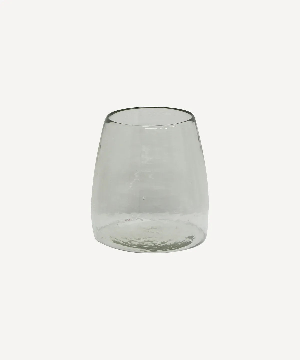 Dappled Clear Glass Vase