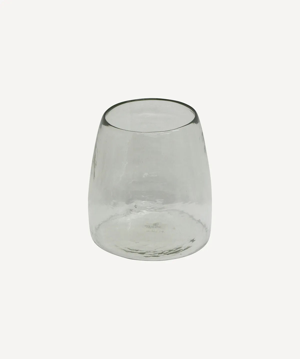 Dappled Clear Glass Vase