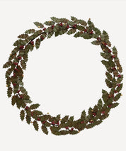 Iron Holly Wreath-Large