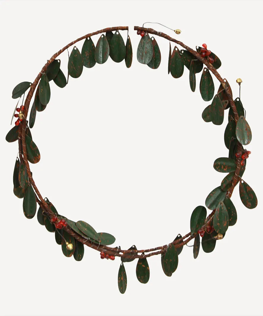 Metal Mistletoe Wreath-Small/Large