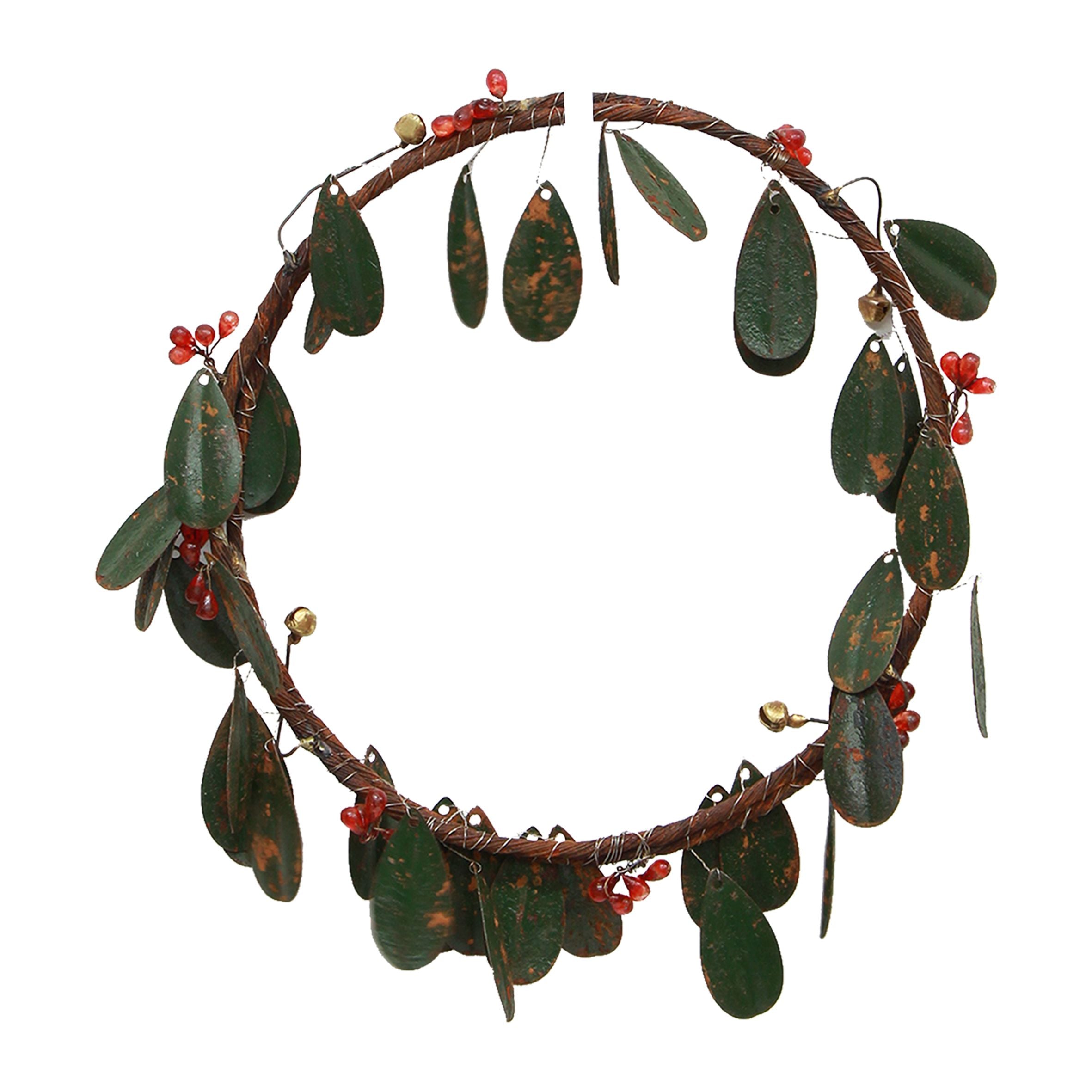 Metal Mistletoe Wreath-Small/Large