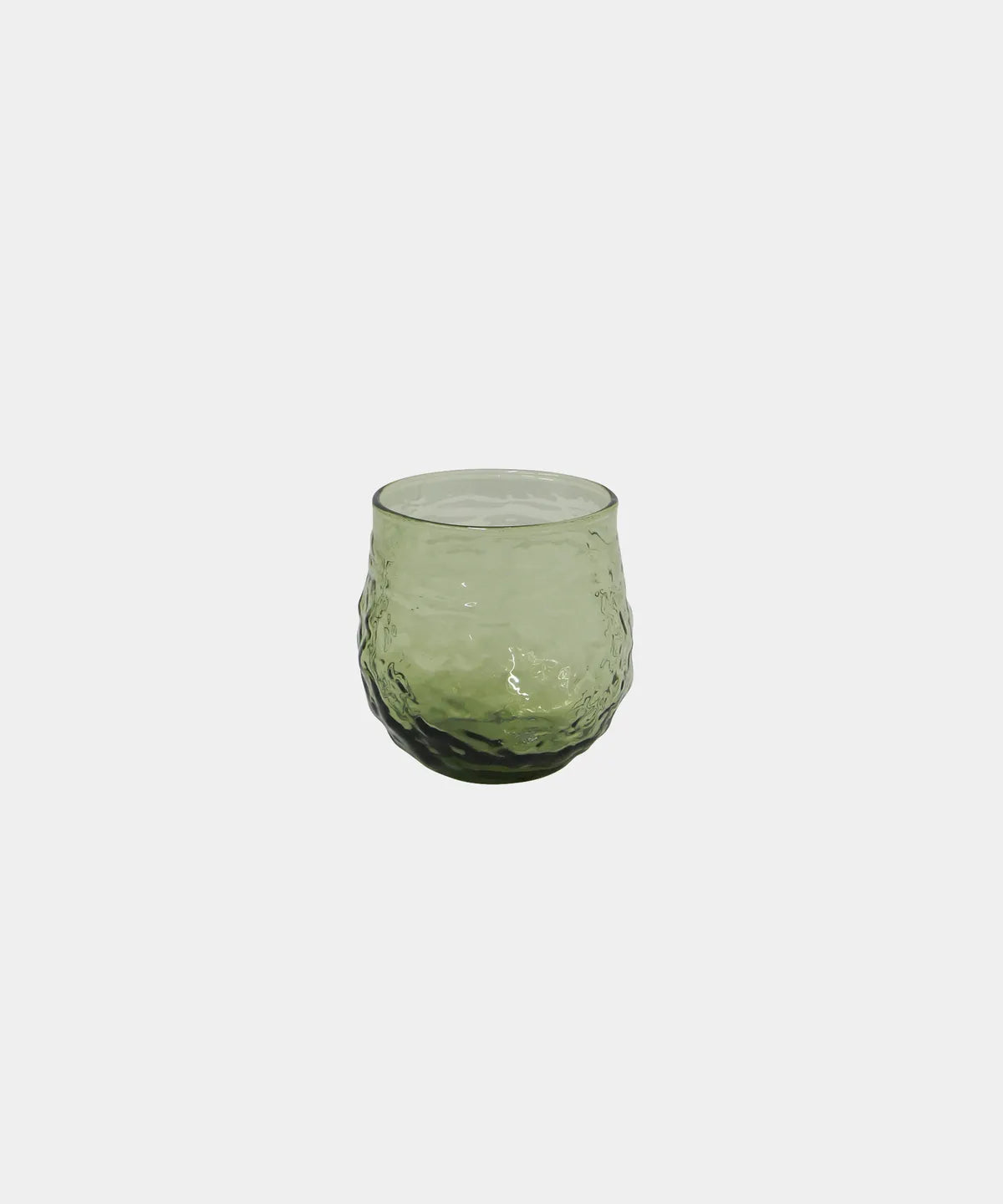 French Country Sirena Green Glass Tumbler