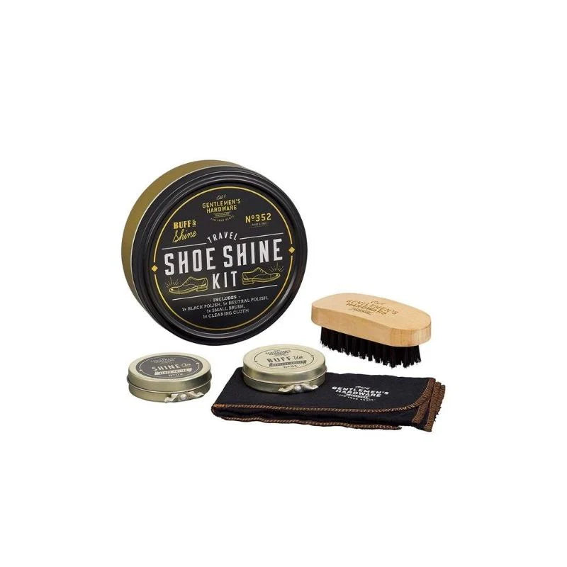 Gentlemen's Hardware Travel Shoe Shine Kit