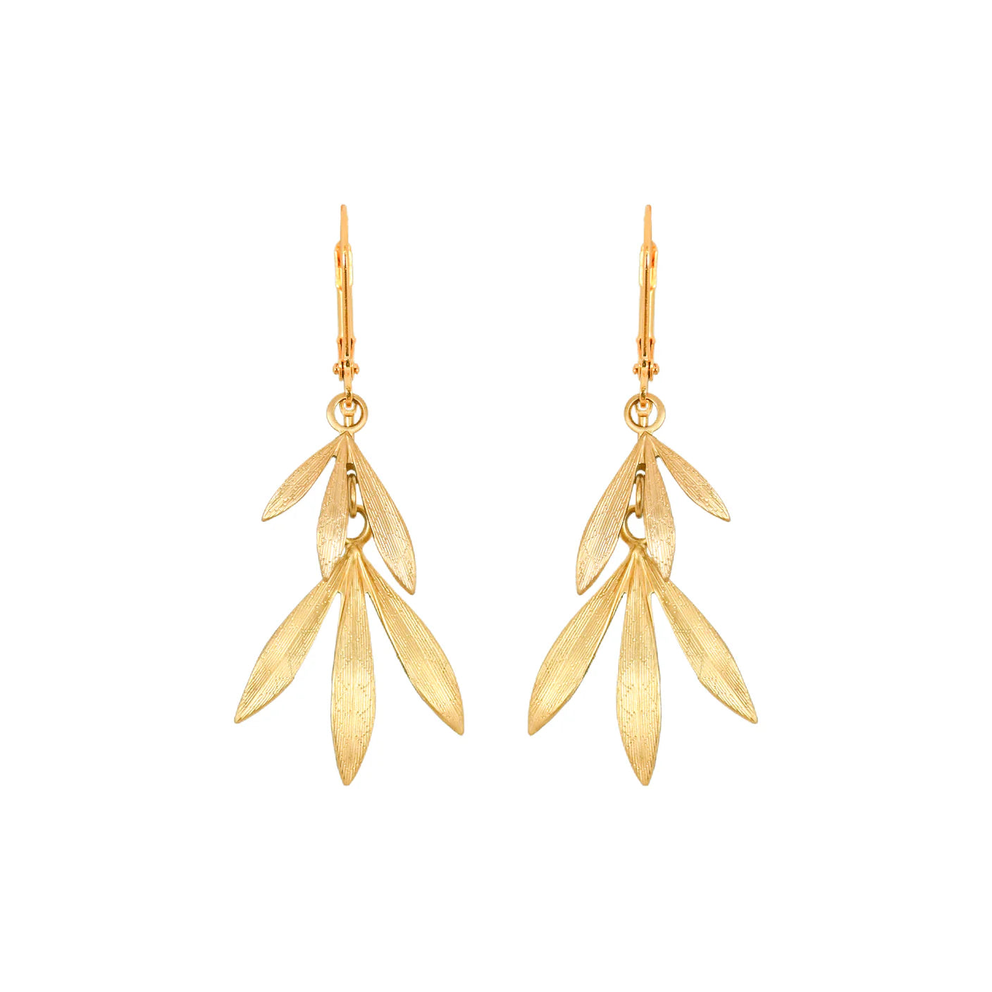 We Dream In Colour Gold Banboo Earrings