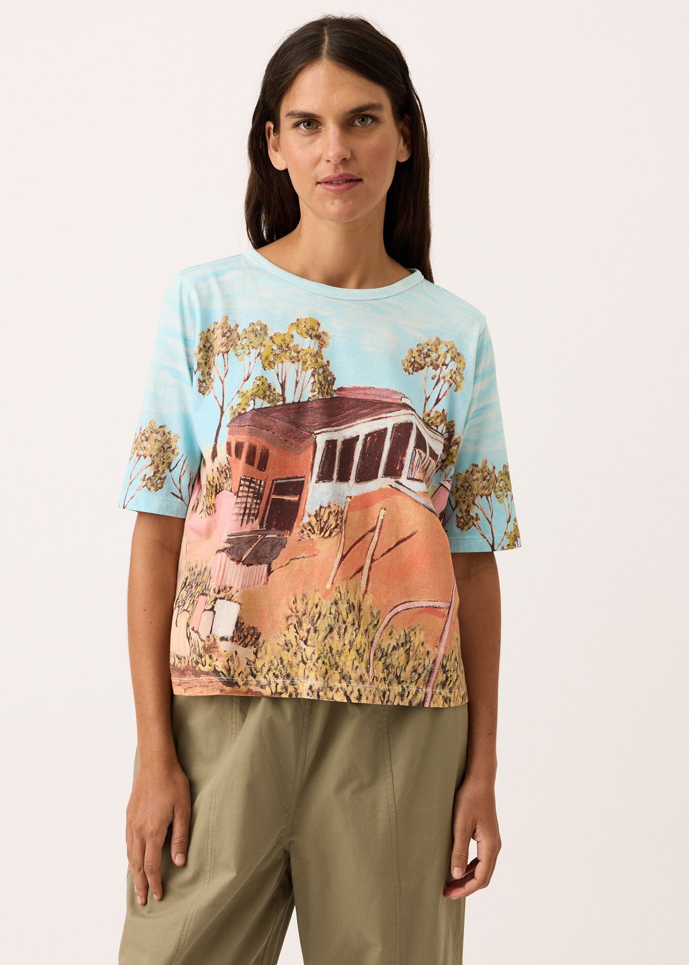 Nancybird Grace Tee in Shack Print