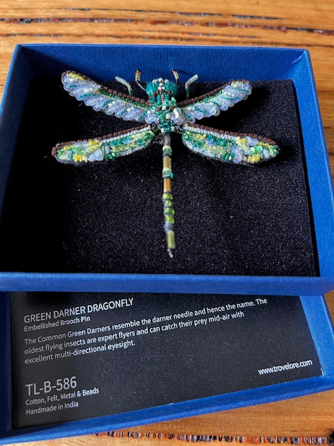 Green Darner Dragonfly Brooch