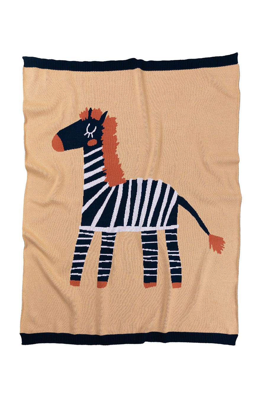 Indus Zebra Baby Blanket