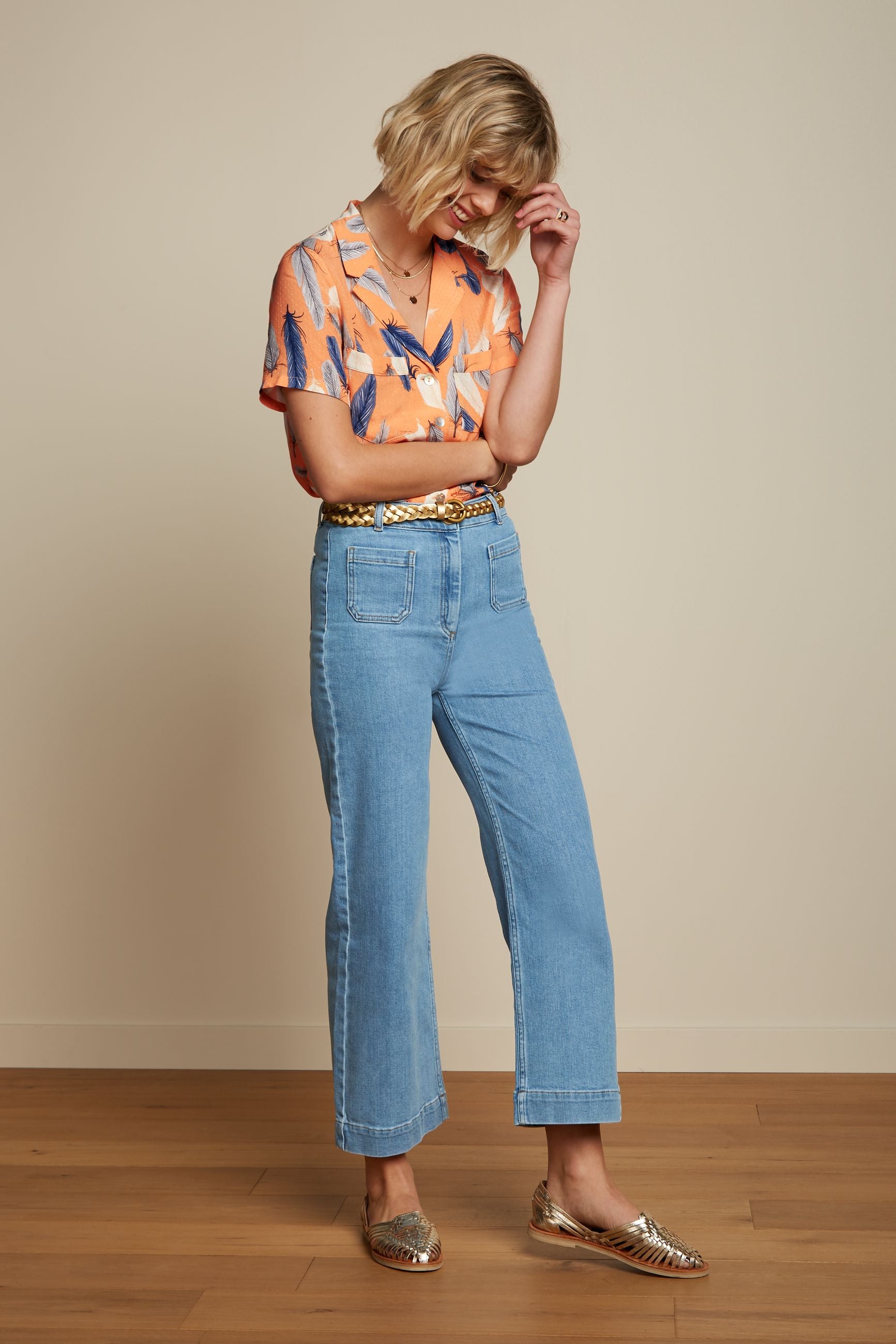 King Louie HIgh Waisted Denim Pants