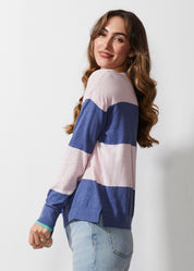 Stripe Jumper- Peony