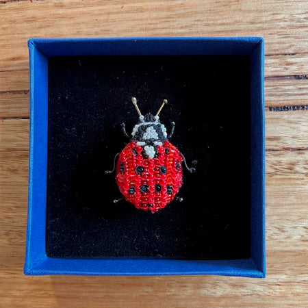 Trovelore Lady Bird Beetle Embellished Pin Brooch