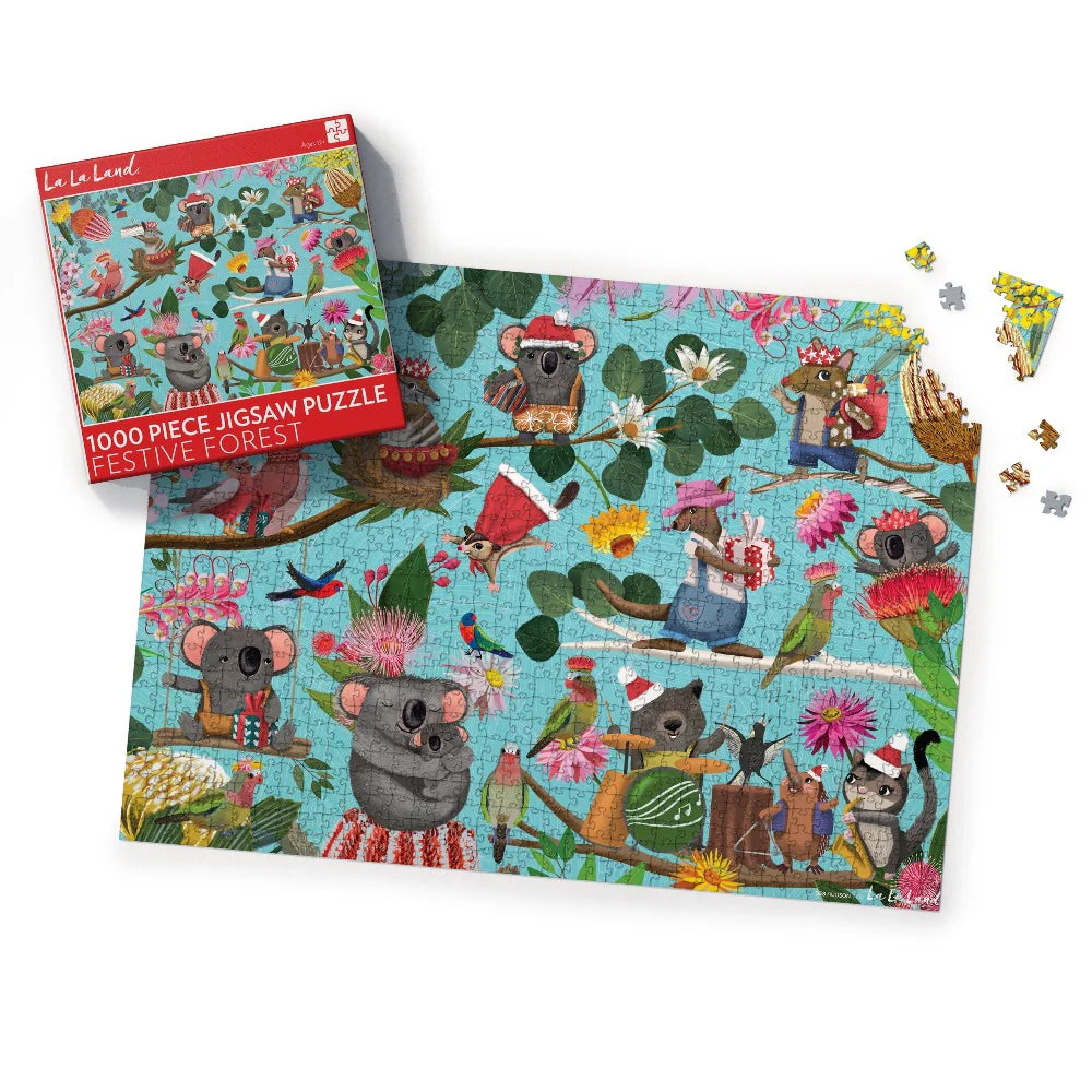 La La Land 1000 pce Puzzle-Festive Forest