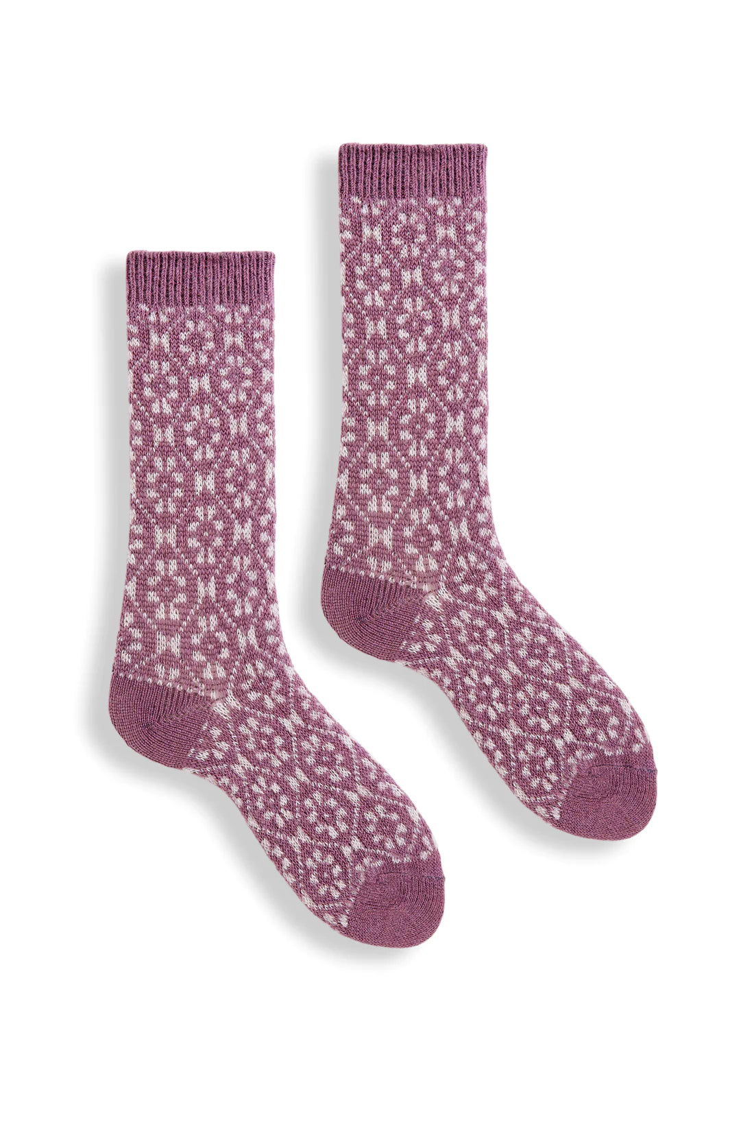 Women's Aster Flower Wool Cashmere Socks