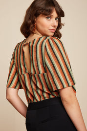 Lizzy Top- Piso Stripe