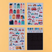 Activity Stickers Set- City