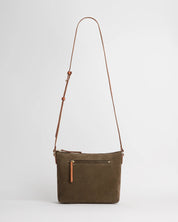 JuJu & Co Marlowe Suede Bag in Olive