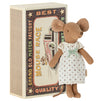 Maileg Big Sister Brown Mouse in Matchbox