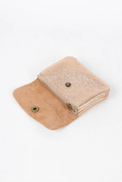 Metallic Leather Coin Purse