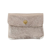 Metallic Leather Coin Purse