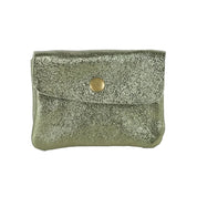 Metallic Leather Coin Purse